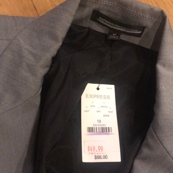 Express heather gray blazer - Picture 2 of 4